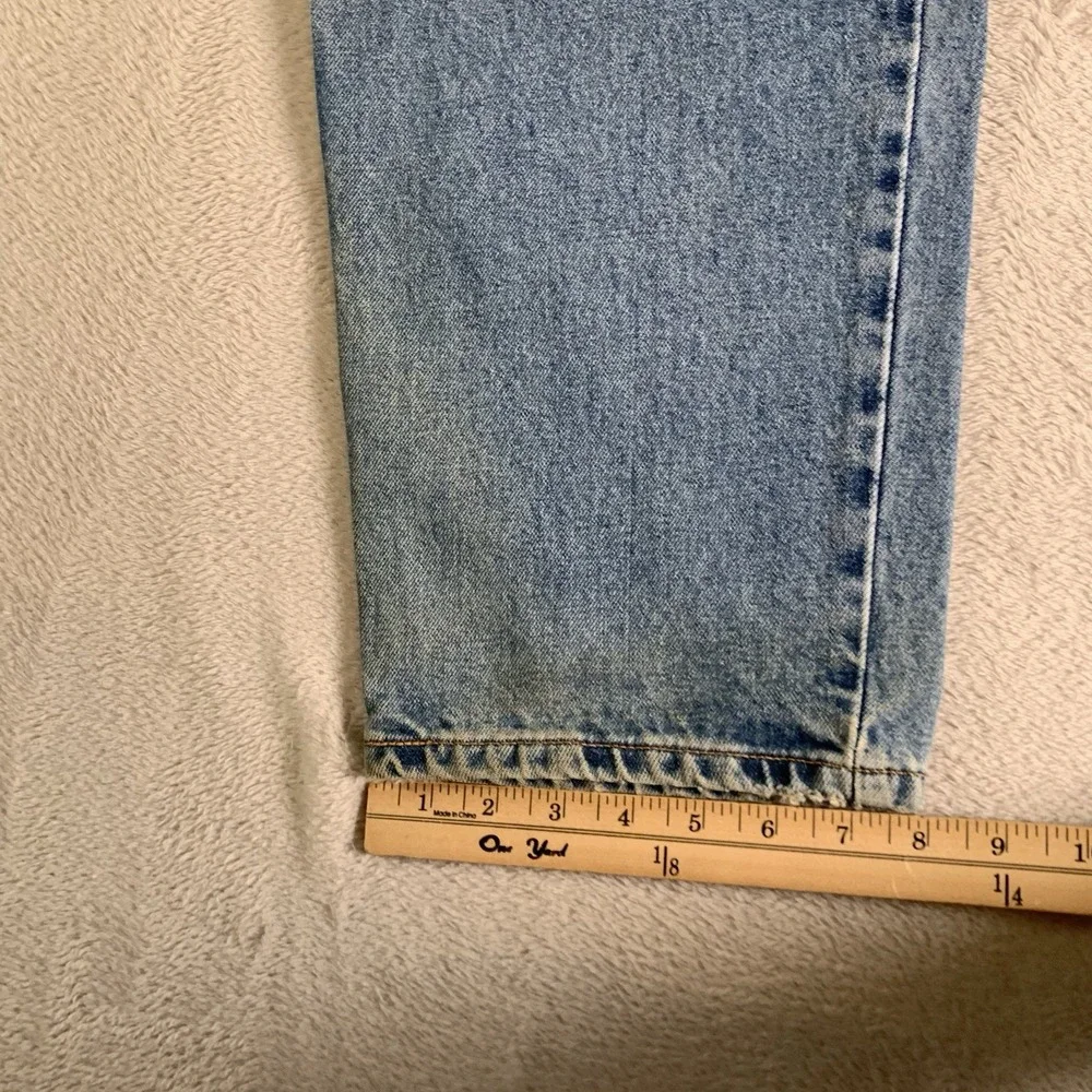 Vintage Levis 550 Jeans Mens 35x30 Blue‎ Light Wash Relaxed Fit Tapered Red Tab